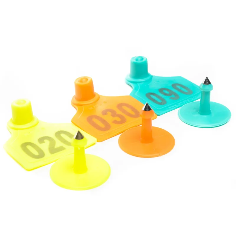 100 шт. MK ярлык для ушей в виде свиной свиньи форме лазерная печать слов (1 100)