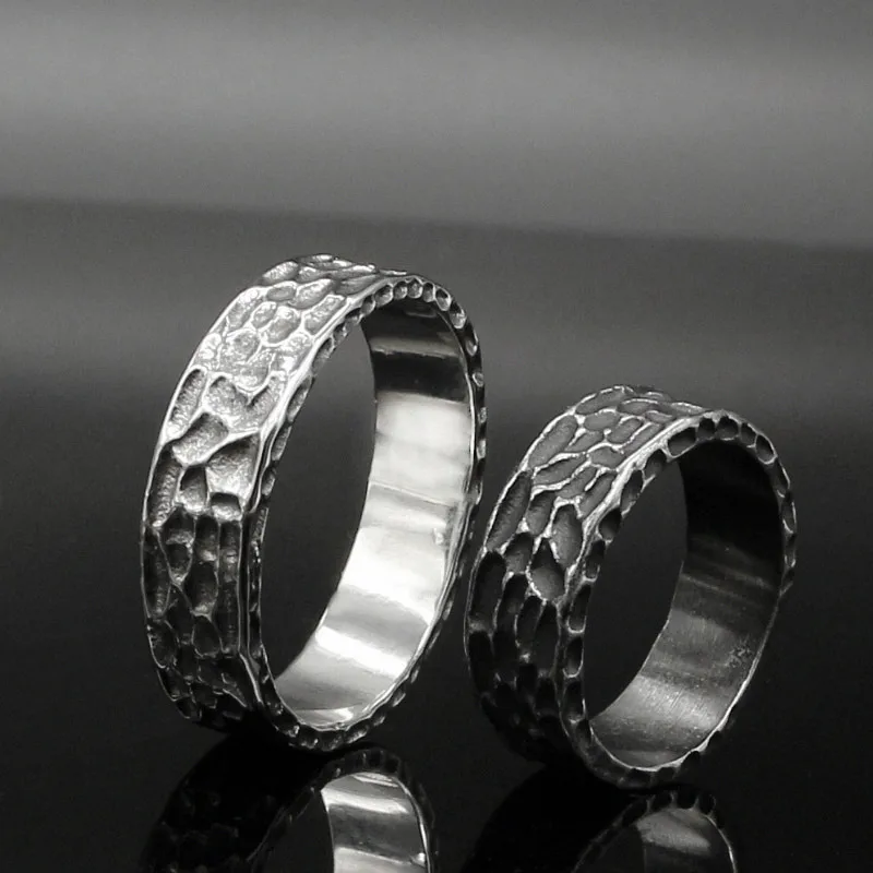 KLDY кольцо в стиле панк готика для мужчин античное сотовое из нержавеющей стали