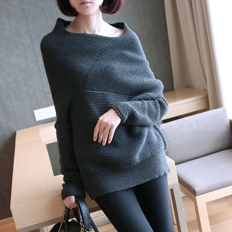 2018 autumn new women's loose fashion pullover women's long-sleeved  bottoming sweater