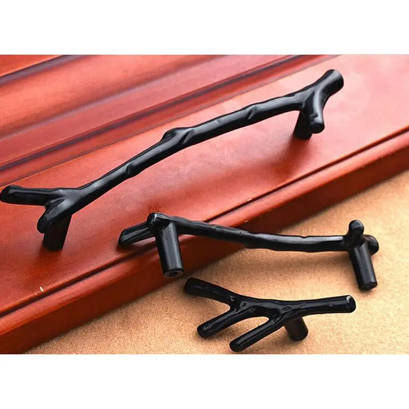 Креативные винтажные креативные ручки для мебели в виде ветки Античные