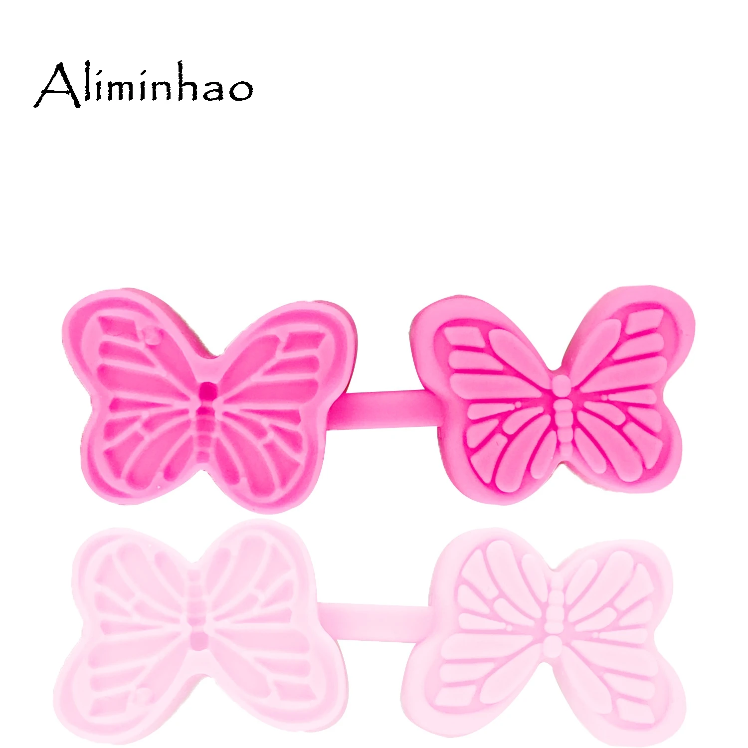 B1365 3D Силиконовая форма в виде бабочки сахарный десертный Candy Chocolate Molds Полимерная