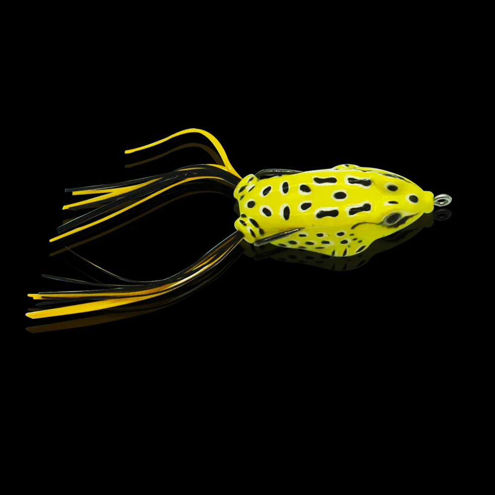 8 шт. приманки для рыбалки с лягушкой мягкие реалистичные двойными крючками окуня