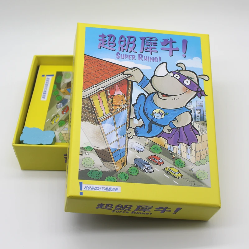 Супер носорог настольная игра 2-5 игроков забавные карточки игры высокое качество бумажная игра для вечерние/Семейные игры в помещении