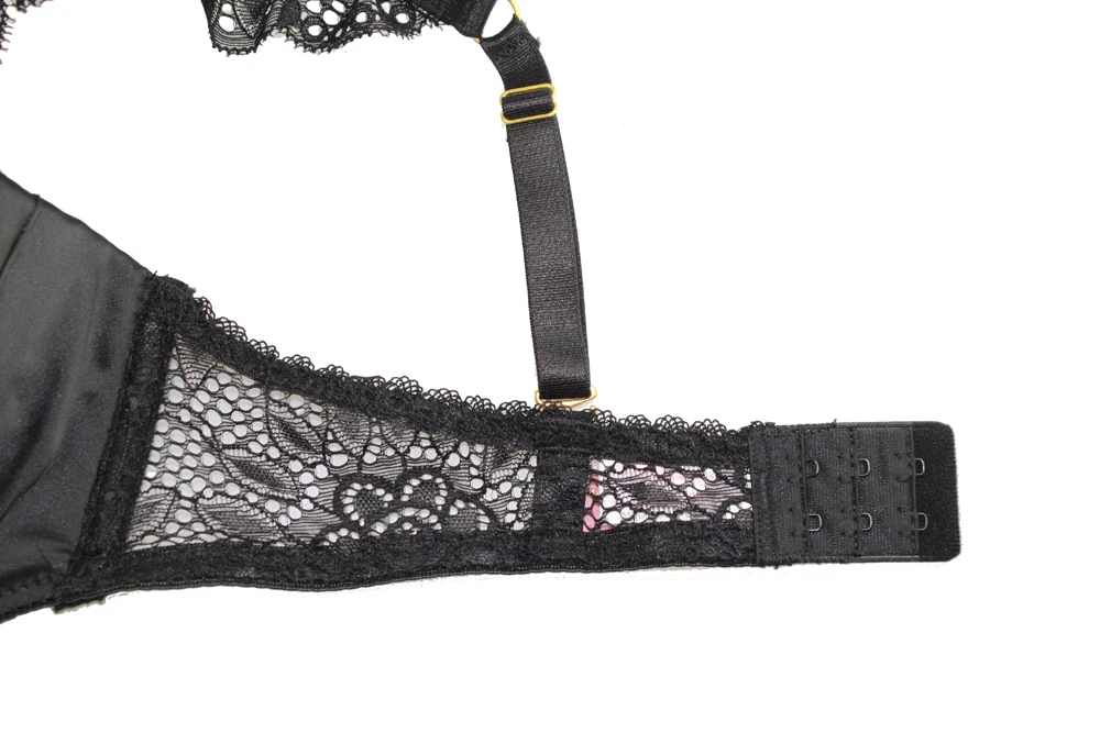 Женский кружевной бюстгальтер на бретельках|women lace bra|lace brabra straps black |