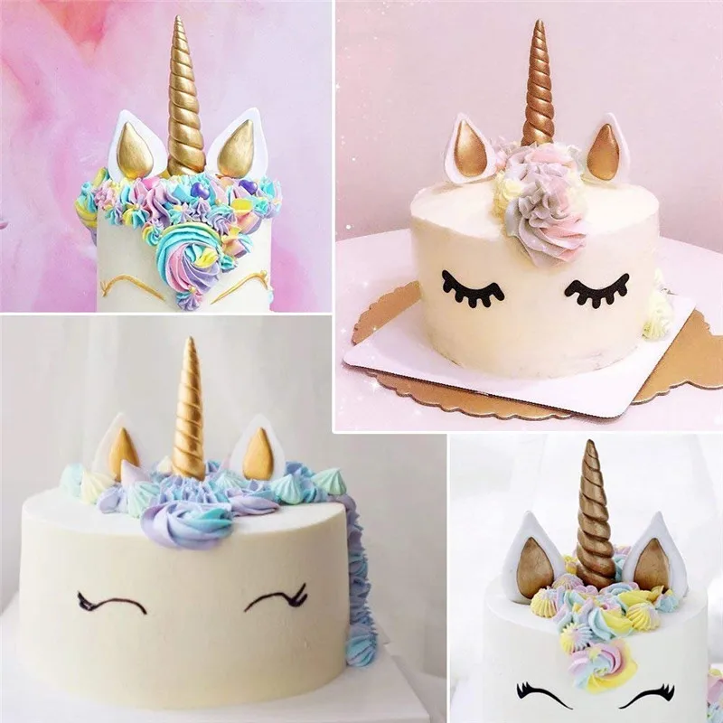 5 шт./компл. Единорог Силиконовая Форма Fondant(сахарная) пресс-форма для тортов декоративные инструменты, единорог, пресс-форма для шоколадных конфет формы для мастики