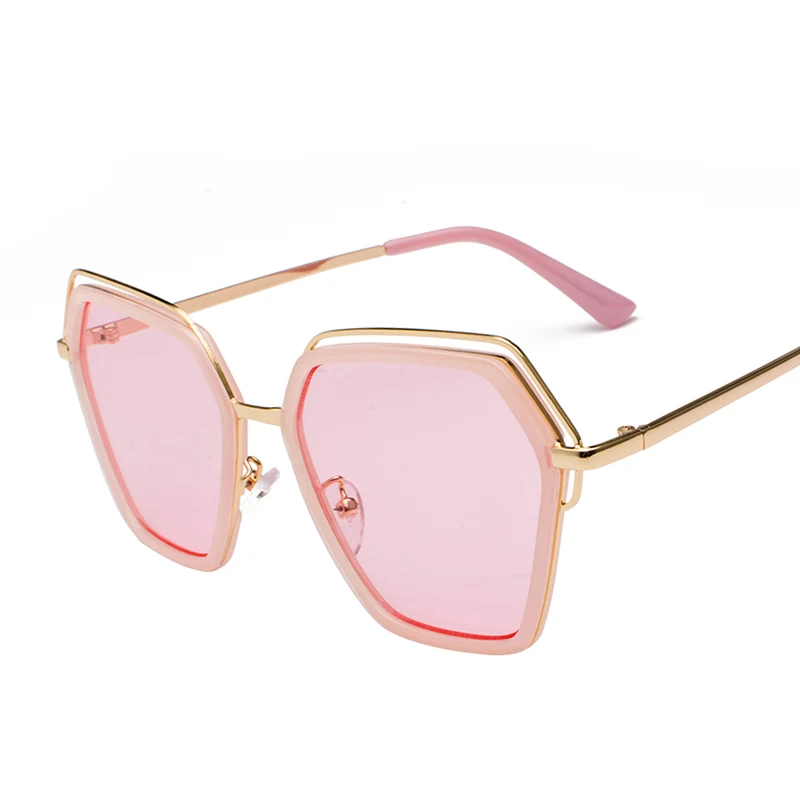2018 высокое качество Квадратные Солнцезащитные очки женские брендовые