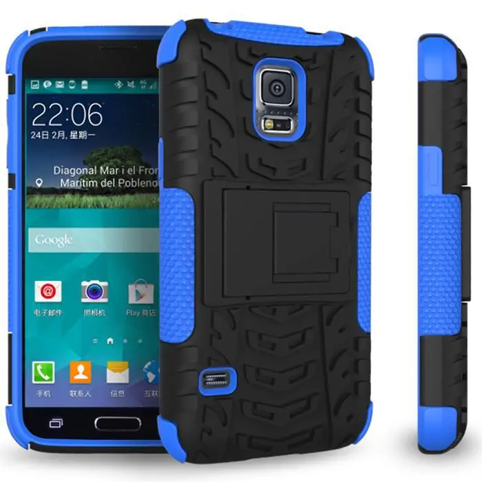 Cybernator Armor Case Shock Proof Heavy Duty Cases For Samsung Galaxy S5 Mini With Stand 8 Colors In Stock |