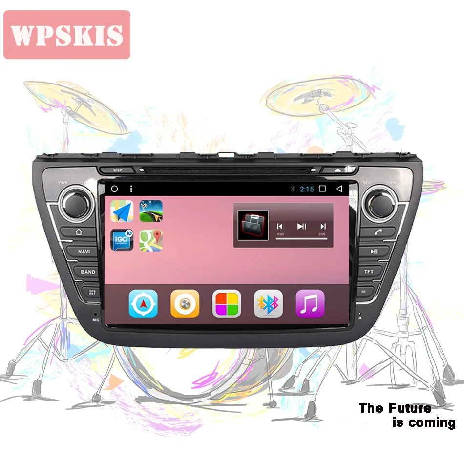 Для Suzuki SX4 S Cross 2014 Восьмиядерный android 9 0 4G + 64G Автомобильный GPS Navi аудио видео музыка
