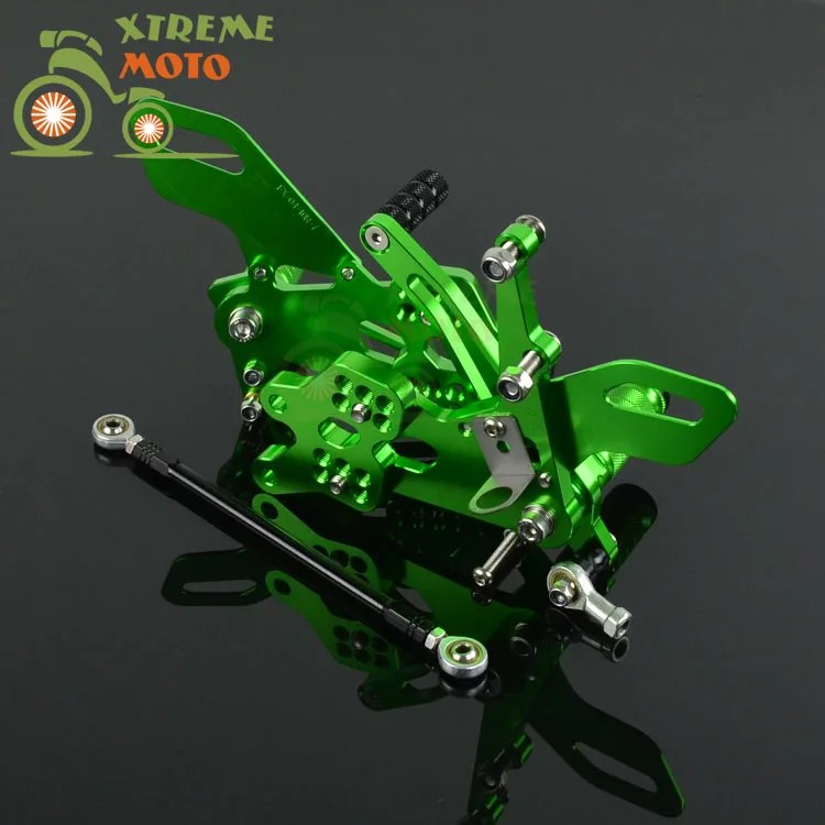 

CNC Adjustable Motorcycle Billet Foot Pegs Pedals Rest For KAWASAKI ZX10R 2004-2005 2004 2005 04 05