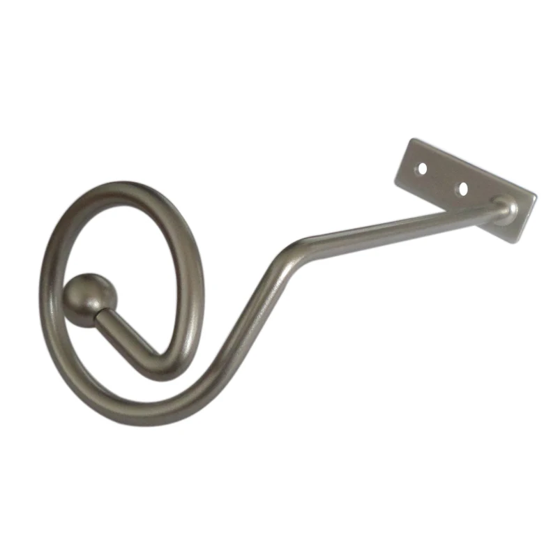 satin silver Сдержать, окна Шторы Tieback Пряжка крюк украшения - Цвет: satin silver