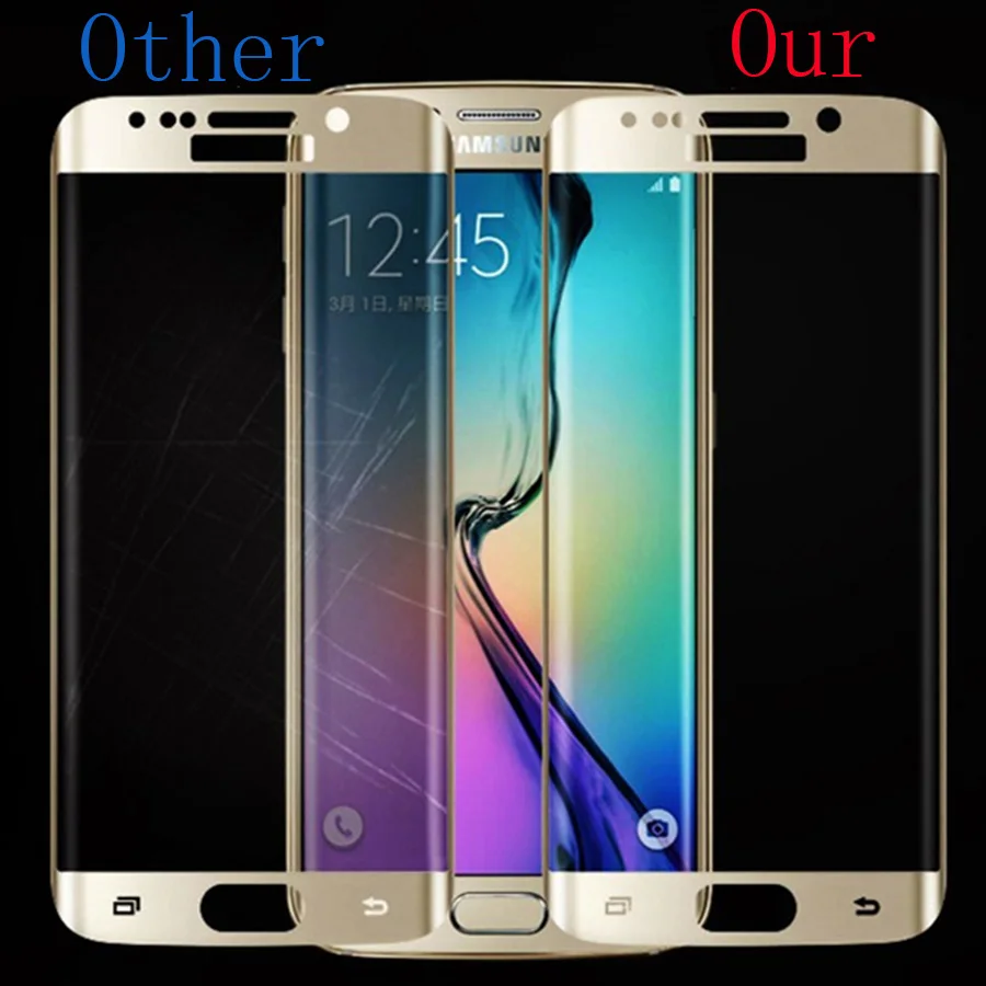 3D полное покрытие для Samsung Galaxy S6 Edge Plus Защитное стекло экрана телефона закаленное