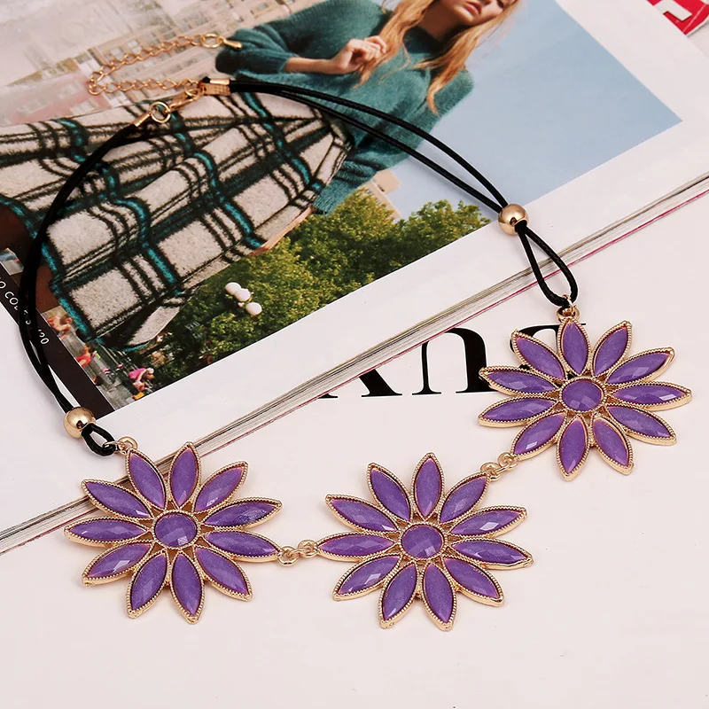 Shdiyayun модные Цепочки и ожерелья Высокое качество серебро золото Цвет смолы