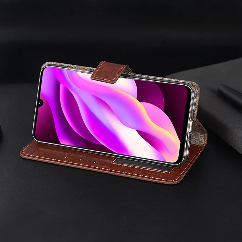ДЛЯ Vivo Y97 чехол 6 3 дюйма роскошный Магнитный Флип PU кожаный для телефона сумки с