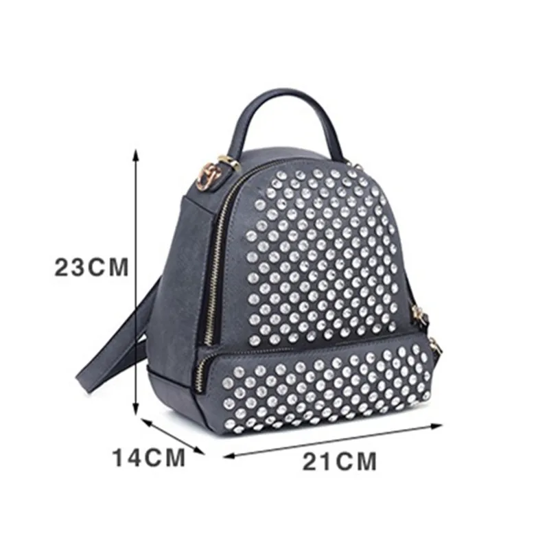Новинка 2021 роскошный модный женский рюкзак с бриллиантами стразы маленькая