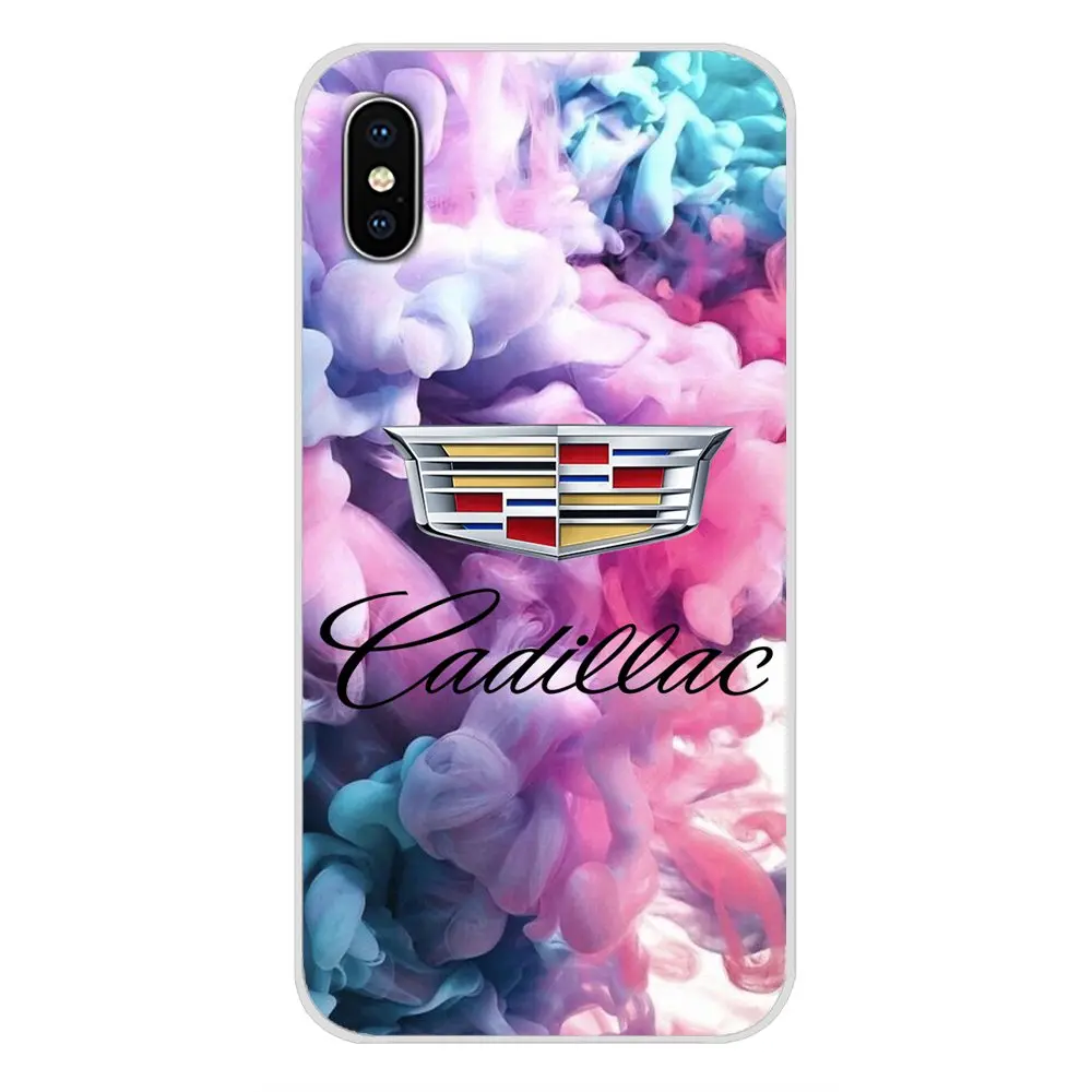 Cadillac логотип эмблема автомобиля шаблон для Apple iPhone X XR XS MAX 4 4S 5 5S 5C SE 6 6S 7 8 Plus ipod touch