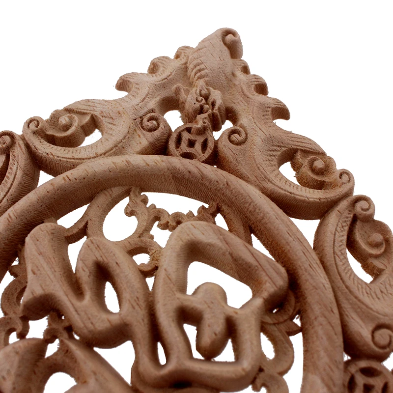 VZLX креативная резьба по дереву Европейский цветочный узор патч мебель дверь