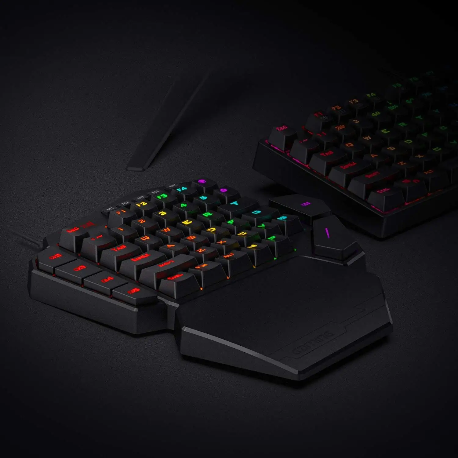 Redragon K585 DITI с одной рукой RGB Механическая игровая клавиатура 42 клавиши синий переключатель LED левая рука мини клавиатура для мобильных игр