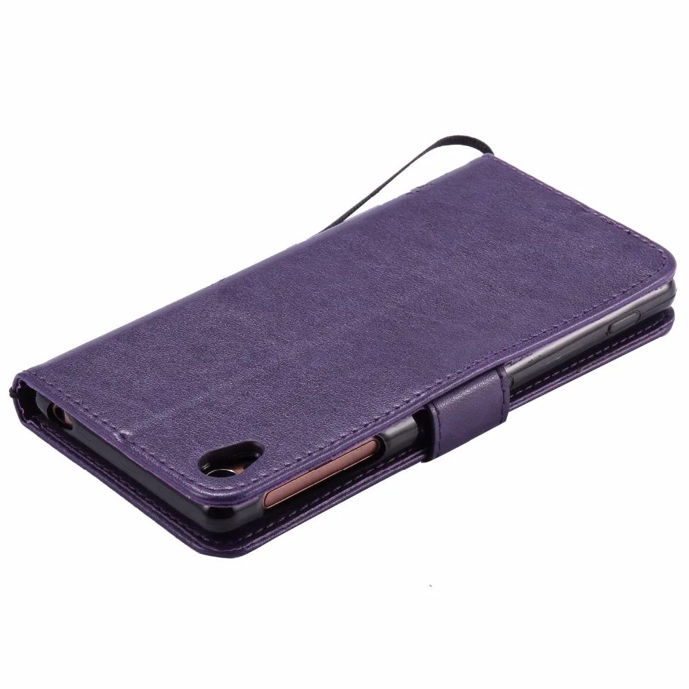Кожаный чехол для sony Xperia Z3 Z4 Z5 Mini Plus Premium M2 M4 M5 X Performance XA Ultra XZ E4 E5 C5 Tree Cat Capa