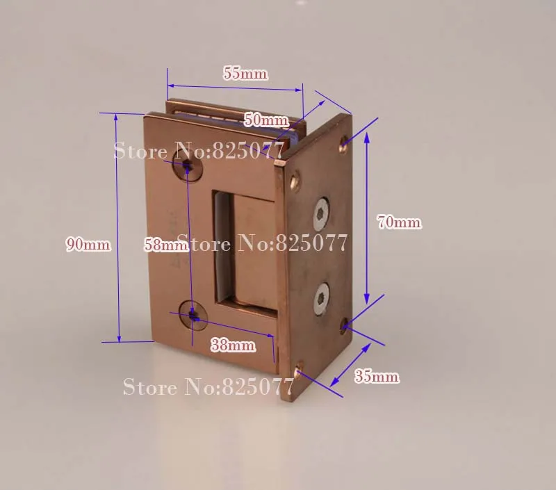 Новинка 304 дверные петли из нержавеющей стали для душа и стекла 90 градусов от