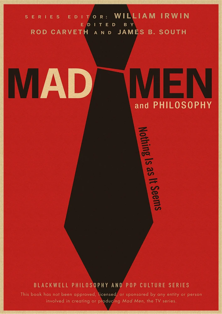 Mad men классический фильм крафт-бумага Ретро стиль декоративная печать на крафтовой бумаге настенная живопись наклейки для дома плакаты - Цвет: Серый