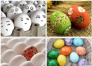 10 шт. декоративные пасхальные яйца Дети Пасхальное яйцо DIY живопись украшения