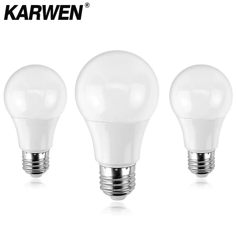 KARWEN-Bombilla LED inteligente IC, luz blanca fría, E27, E14, 3W, 5W, 7W,...
