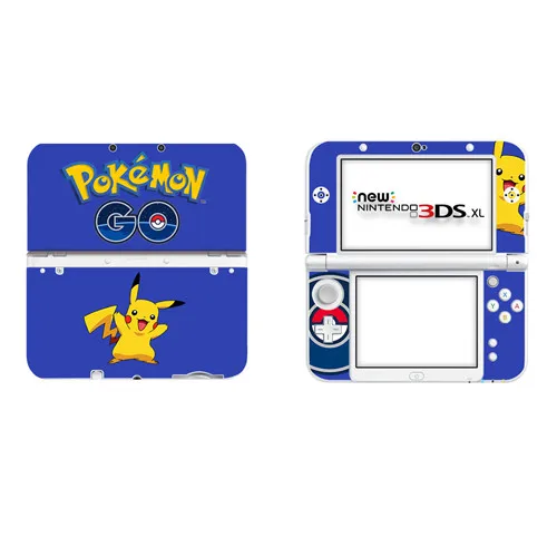 DSLL0222 Для Pokemon GO Пикачу виниловая накладка наклейка Кожа Наклейка для NEW 3DS XL Скины Наклейка s для NEW 3DS LL виниловая кожа Наклейка протектор - Цвет: DSLL0222
