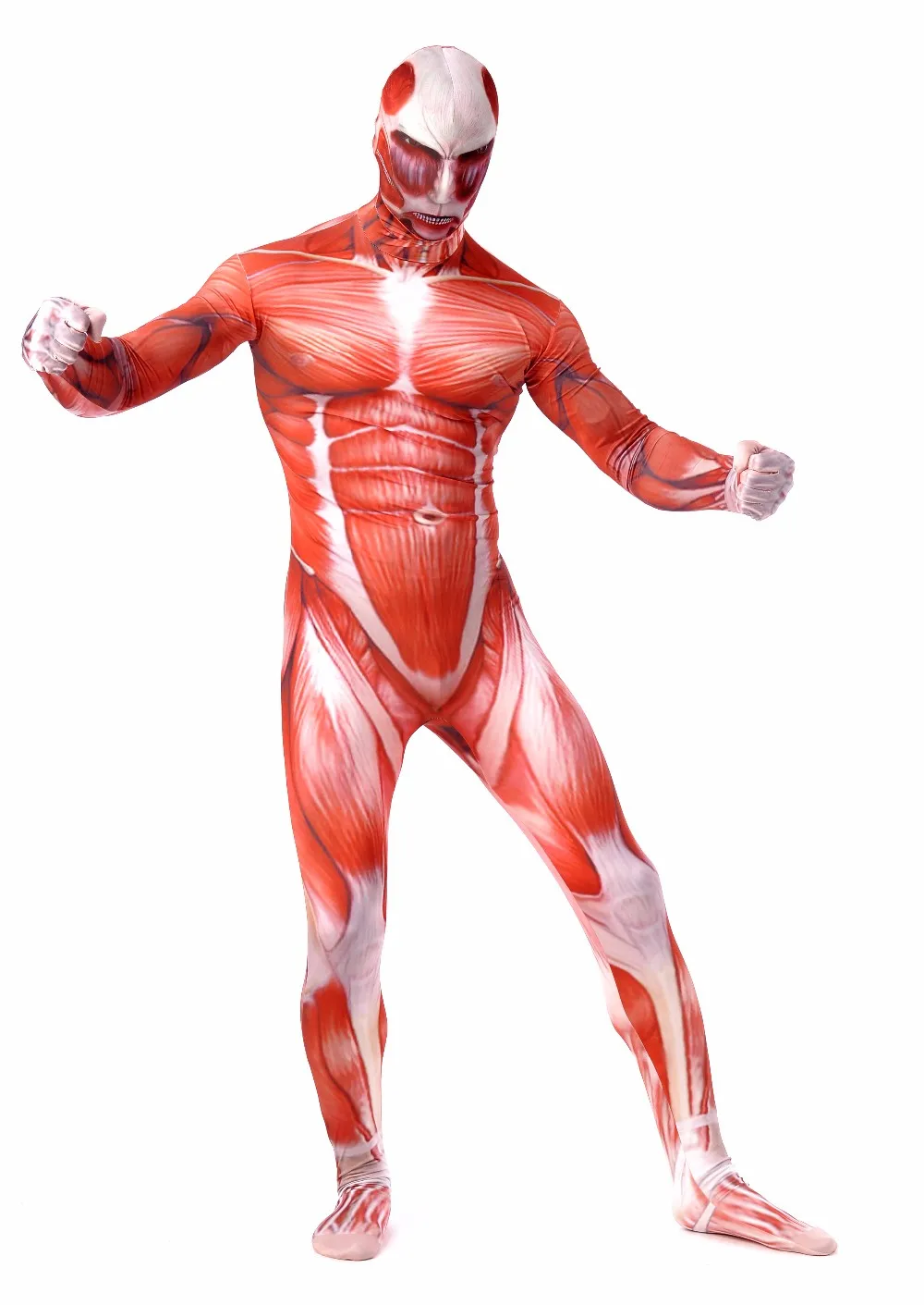 OVIGILY Attack on Titan костюмы для косплея взрослых лайкра спандекс полный зентай боди