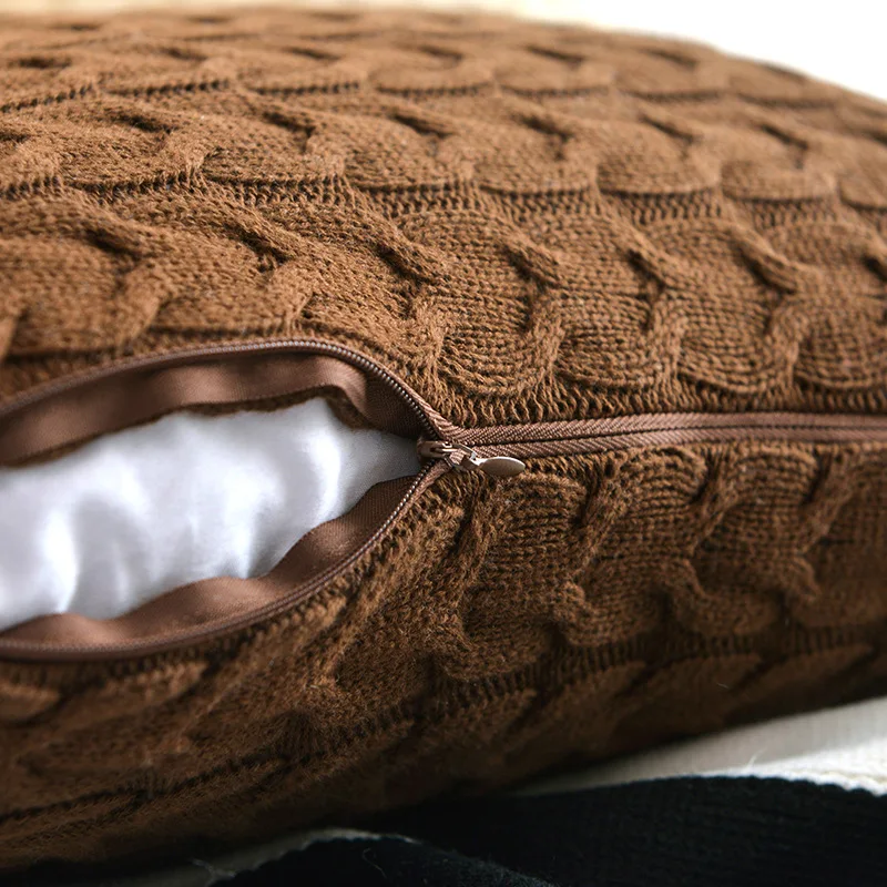 Современные декоративные подушки чехол наволочка Вязаные чехлы для подушек