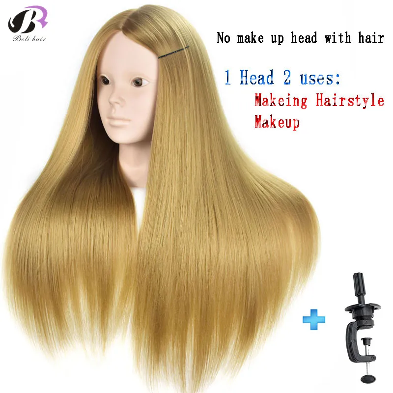 Boli hair 26 дюймовый манекен для профессиональных тренировок со светлыми длинными