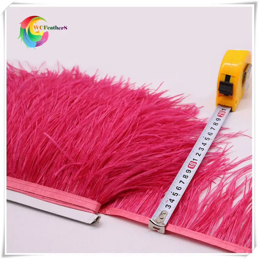 COLOR O2 1 ярд кофр страусиные перья бахрома планки Высота 10-15 см для DIY юбка платье костюм Лента отделка из перьев - Цвет: COLOR O2