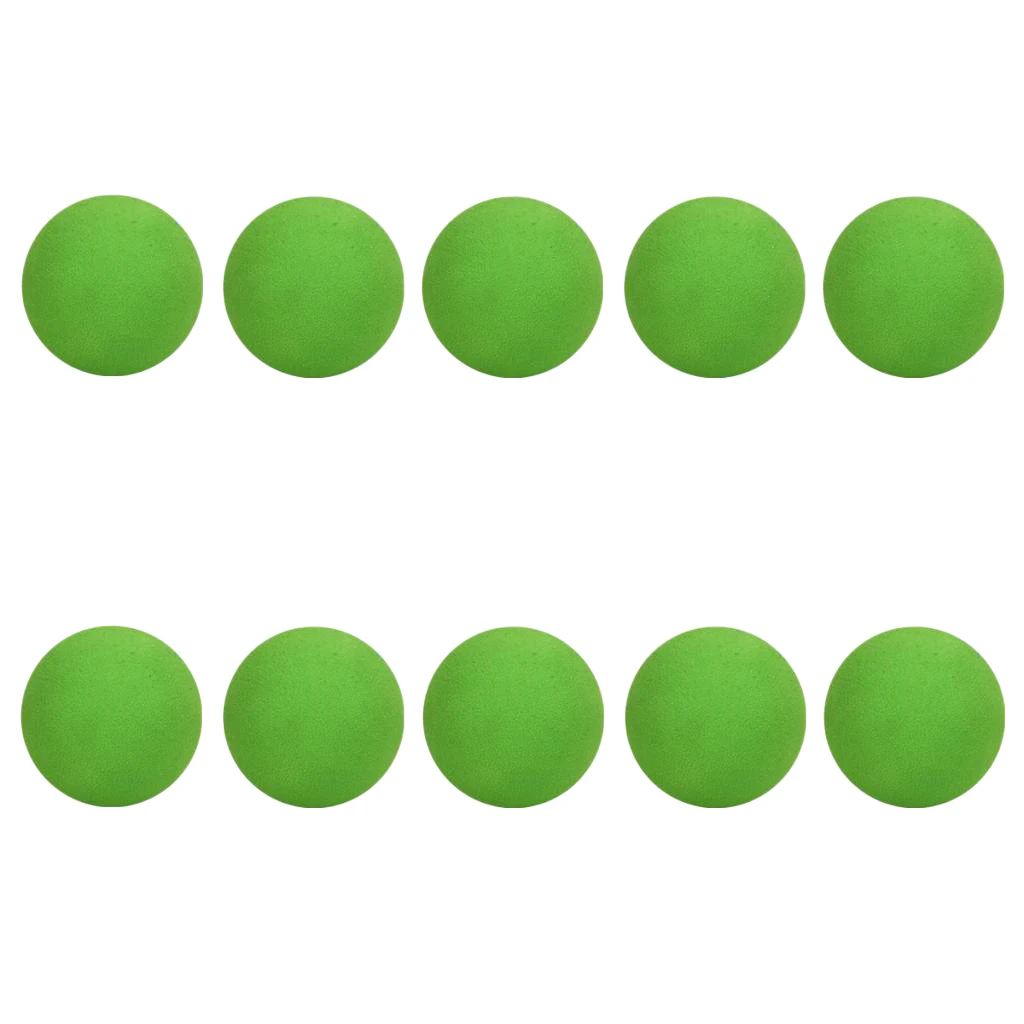 Green 10 шт./партия, мячи для гольфа из пенополистирола, мягкие губчатые шарики для игры в гольф на открытом воздухе, мячи для игры в гольф/теннис, 9 цветов - Цвет: Green