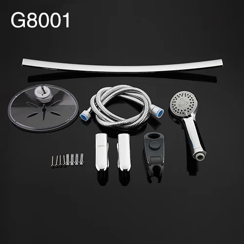 G8001 GAPPO душевые горки удлинитель для душа ванная душевая направляющая держатель настенный Регулируемый Раздвижной Бар - Цвет: G8001