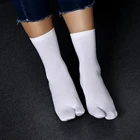 Носки мужские, женские, хлопковые, с разрезом, 1 пара, забавные Женские носочки