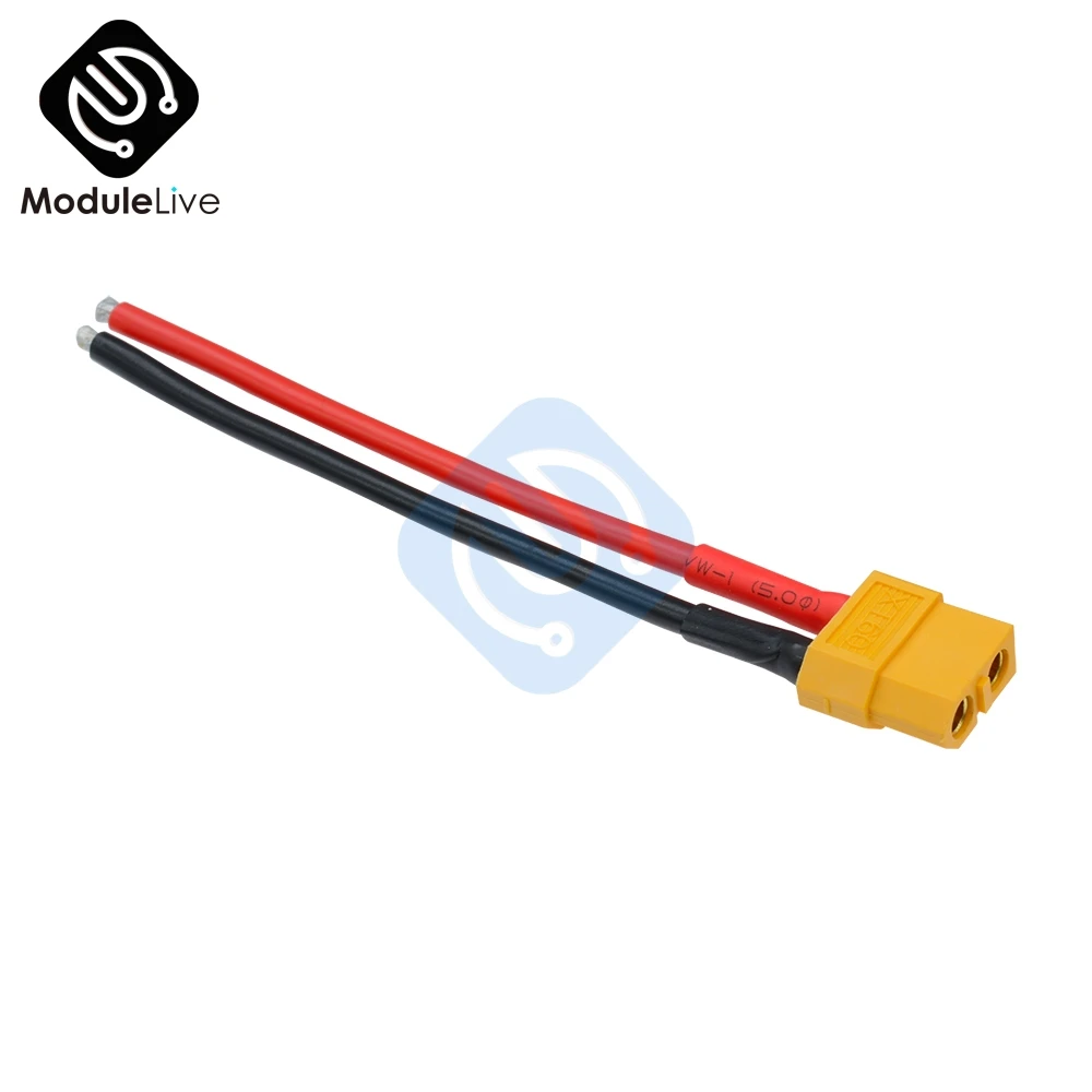1 комплект XT60 Штекерный разъем для аккумулятора с силиконовым проводом 14 AWG