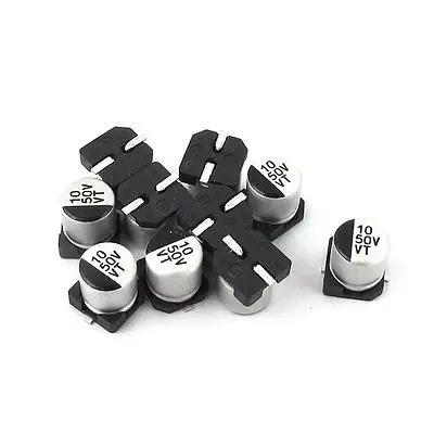 10 шт. мкФ 50 в SMD алюминиевые электролитические конденсаторы 5 мм x 6 мм|capacitor