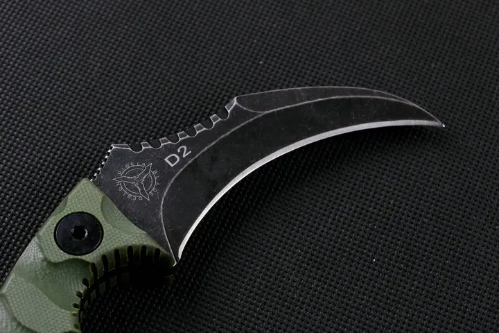 Strider спасательный нож Karambit D2 лезвие G10 Ручка для охоты на открытом воздухе ножи