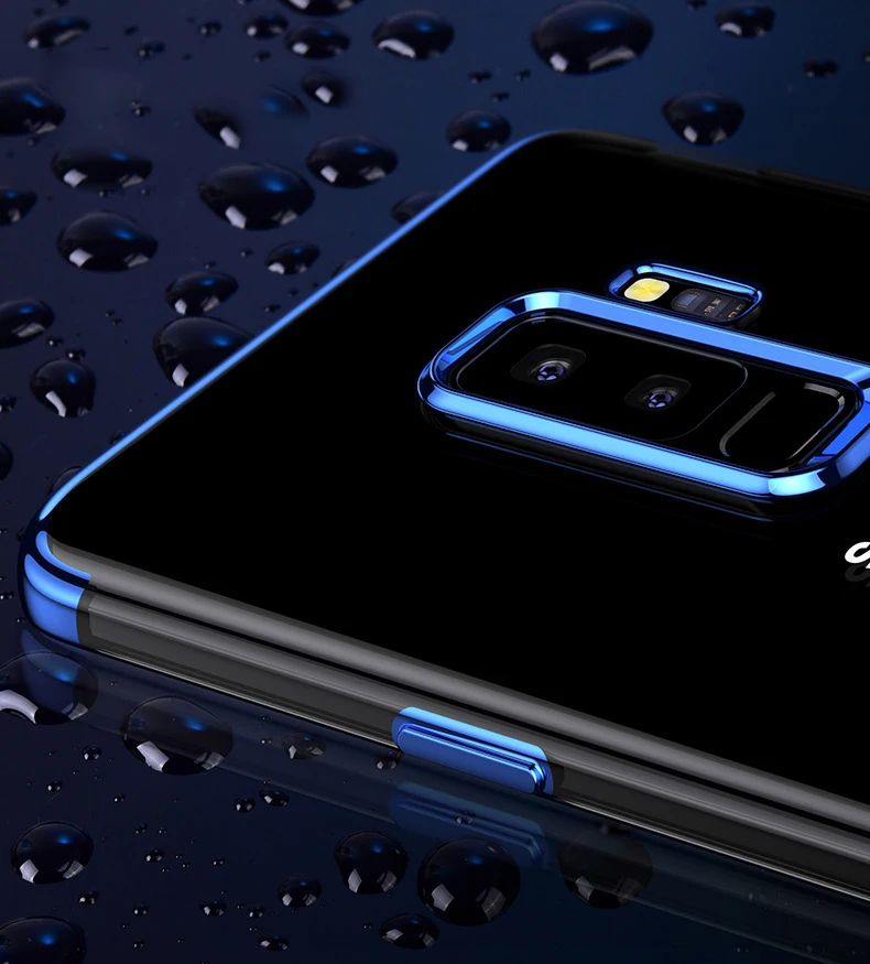 Чехол для Samsung S9 с гальваническим покрытием ТПУ чехол S8 Plus 360 полное покрытие Galaxy