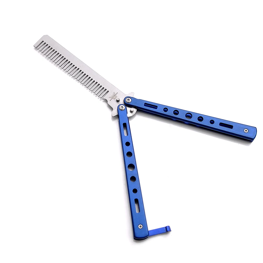 Красочный складной нож для усов и бороды из нержавеющей стали расческа волос