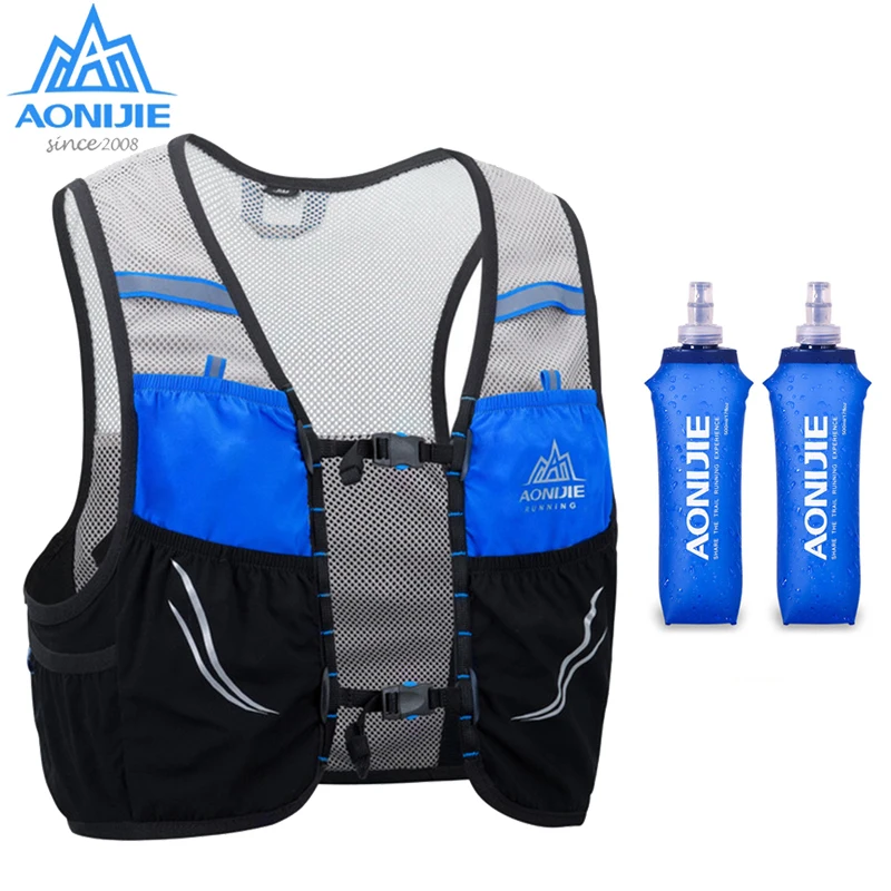 Aonijie Trail беговой жилет рюкзак 2.5L ультра беговой жилет-рюкзак против обезвоживания марафона спортивный рюкзак сумка 500 мл мягкая фляжка