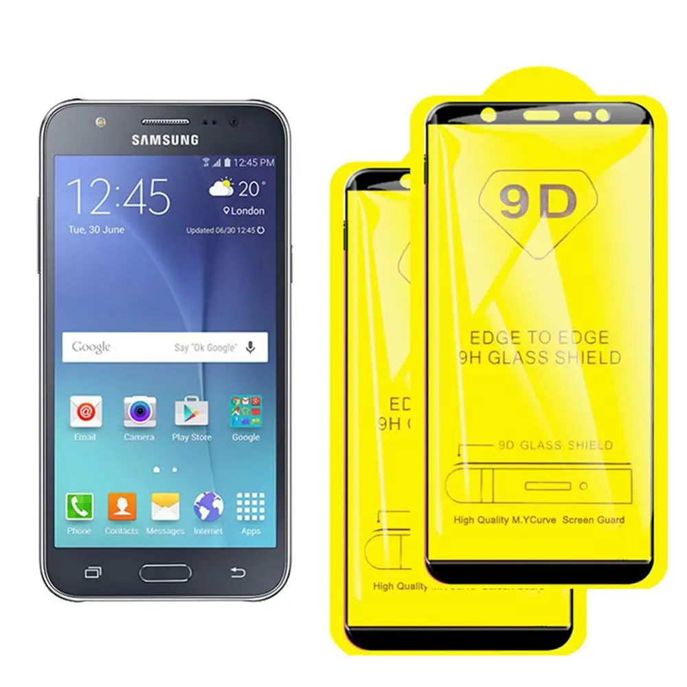 9D закаленное стекло для samsung Galaxy a5 C8 A9 Защита Экрана A8 plus A7 защитное стекло полное покрытие пленка 100 шт./лот