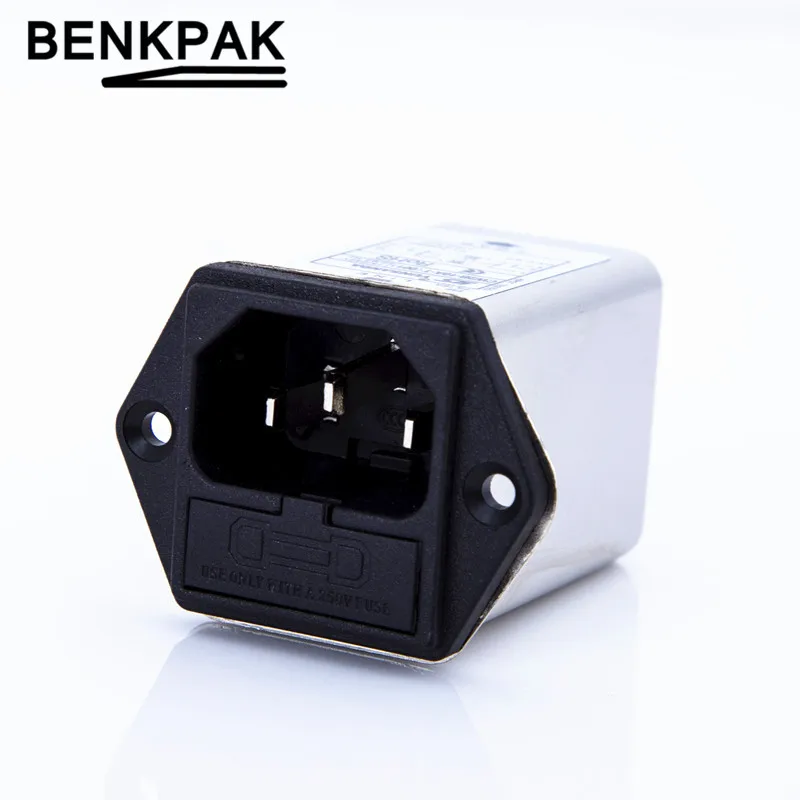 IEC 320 C14 Мужской Разъем CW2B-10A-T(001) мощность фильтр EMI 10A 125/250 V с предохранителем