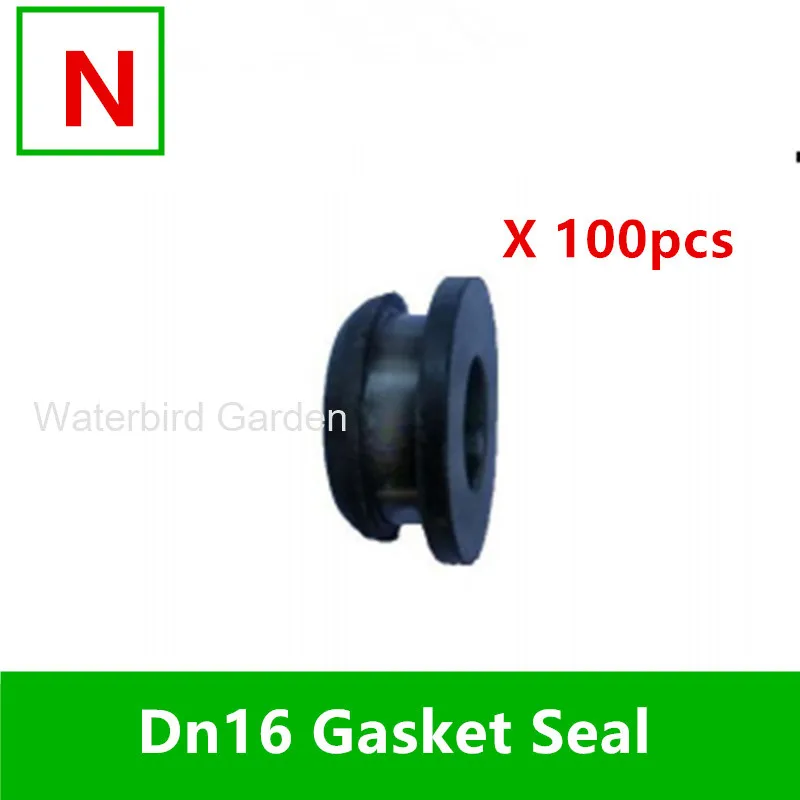 N 100pcs Dn16(1/") колючая арматура Подходит для 16LDPE труб капельные фитинги капельного орошения пластиковые локоть адаптер тройник вставка муфта HDPE Z103 - Цвет: N 100pcs