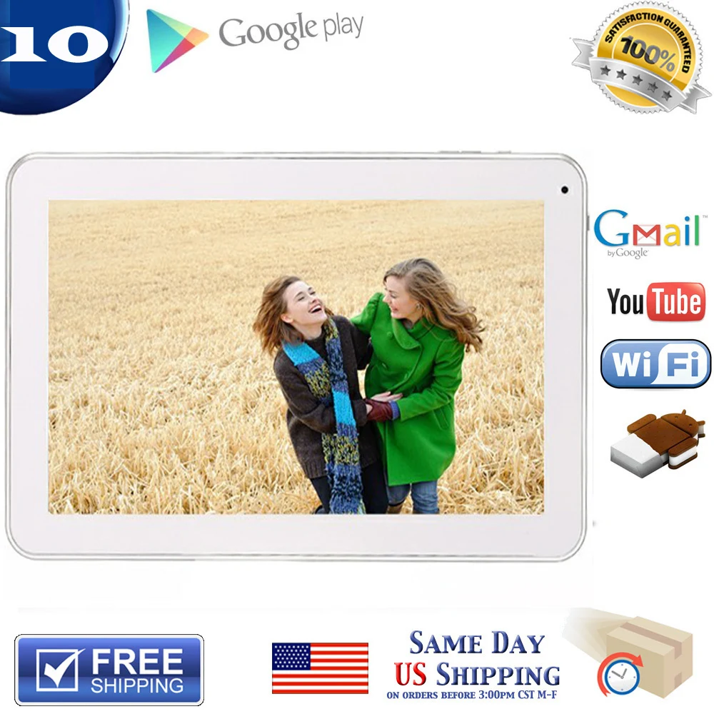 Фабрика 10. "Android 4,2 планшетный ПК двухъядерный Allwinner A20 1,2 GHz 8G/1G емкостный сенсорный экран HDMI Wifi веб-камера