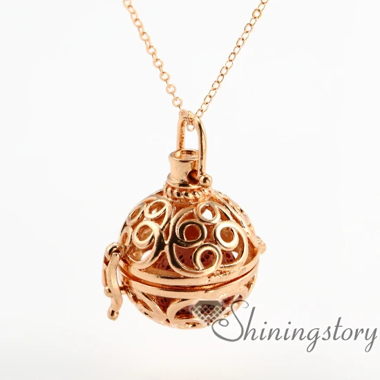

round openwork diffuser necklace essential oil jewelry wholesale perfume jewelry essential oils jewelry metal volcanic stone