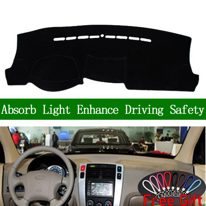 Противоскользящий коврик для приборной панели Hyundai Tucson 2006 2007 2008 2014|Наклейки на