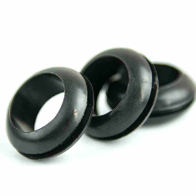 60pcs 14mm Inner Diameter Black White Dual Side Open Hole Plug Cable Wiring Rubber Protector Ring Seal Grommet Gasket | Обустройство