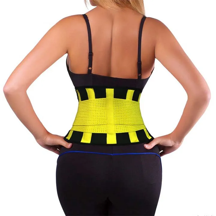 

Elasticated Back Support Belt Faja Lumbar Support Exercise Belts Brace Waist Trainer Women Men Keep Your Back Straight
