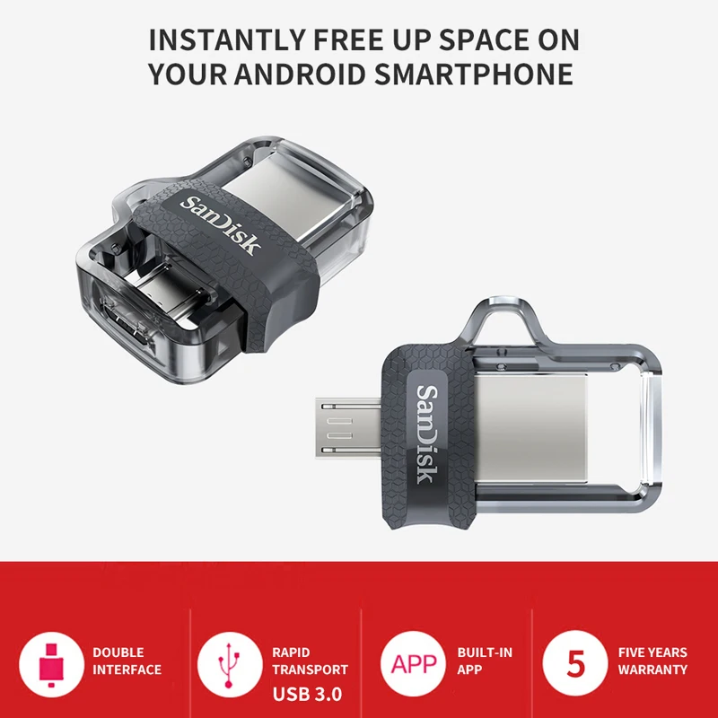 Sandisk sddd3 extreme High Speed 150 м/с Pendrives 32 ГБ OTG USB3.0 128 двойной флэш-накопитель USB 64 ручка