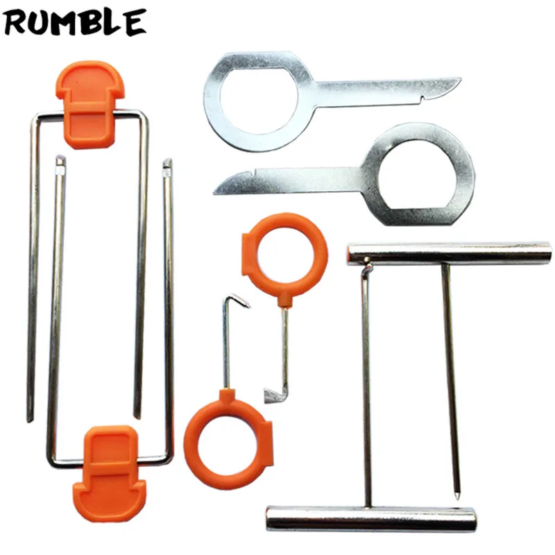 2017 Новый портативный 12 шт. Авто Автомобильная Радио панель дверной зажим Отделка